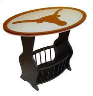 NCAA Glass End Tables