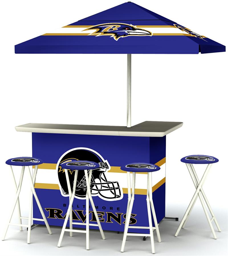 Baltimore Ravens Deluxe Portable Tailgate Bar Set