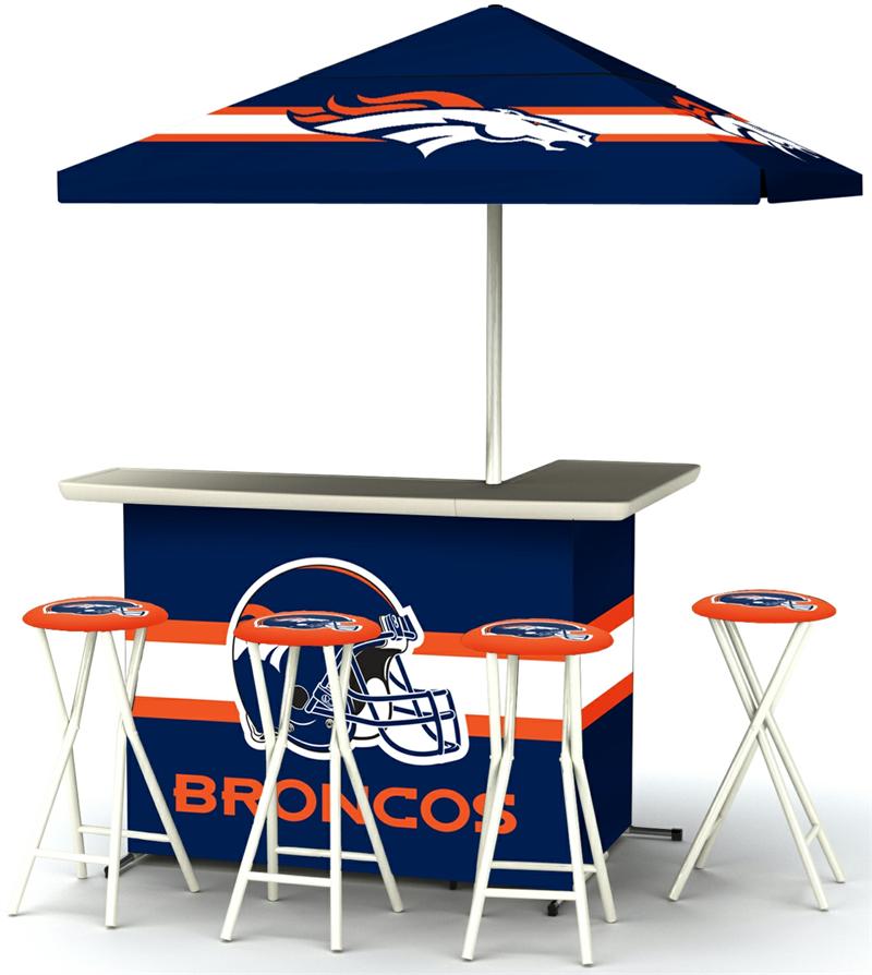 Denver Broncos Deluxe Portable Tailgate Bar Set