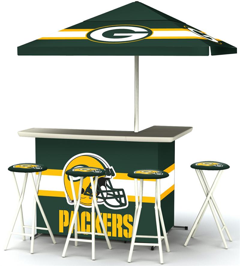 Green Bay Packers Deluxe Portable Tailgate Bar Set