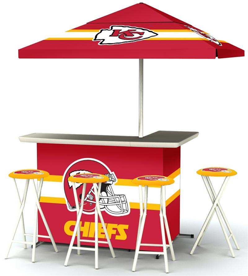 Kansas City Chiefs Deluxe Portable Tailgate Bar Set