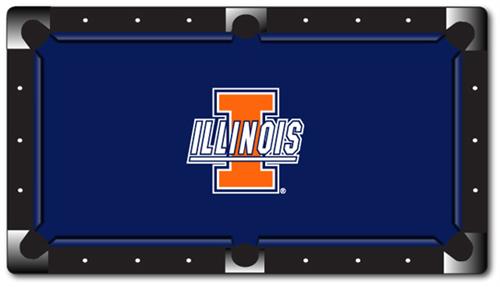 Illinois Fighting Illini Pool Table Felt