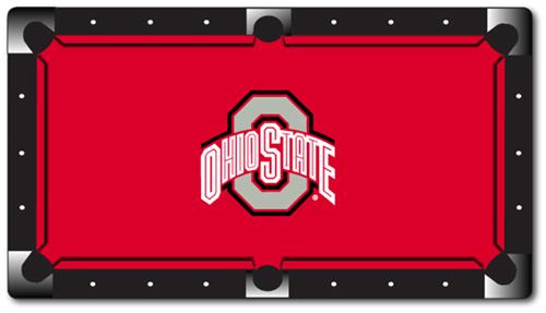 Ohio State Buckeyes Pool Table Felt