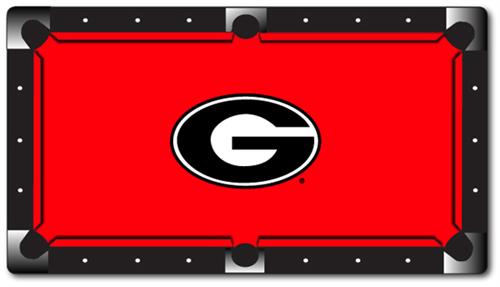 Georgia Bulldogs Pool Table Felt