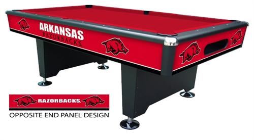 Arkansas Razorbacks Varsity Pool Table