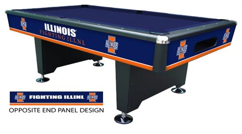 Illinois Fighting Illini Varsity Pool Table
