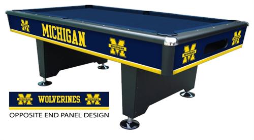 Michigan Wolverines Varsity Pool Table
