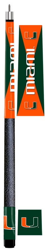 Miami Hurricanes Varsity Pool Cue Stick