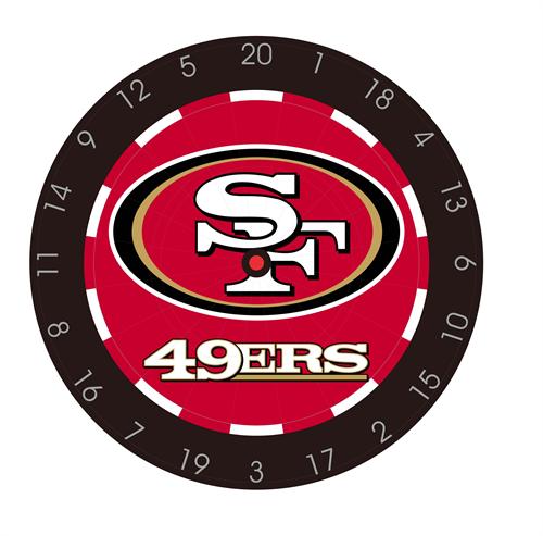 San Francisco 49ers Bristle Dart Board