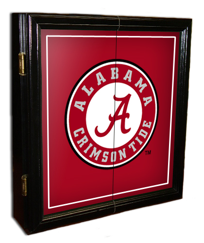 Alabama Crimson Tide MVP Dart Board Cabinet