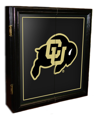 Colorado Buffaloes MVP Dart Board Cabinet