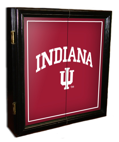 Indiana Hoosiers MVP Dart Board Cabinet