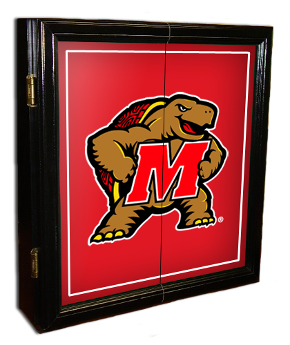 Maryland Terrapins MVP Dart Board Cabinet