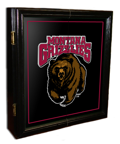 Montana Grizzlies MVP Dart Board Cabinet