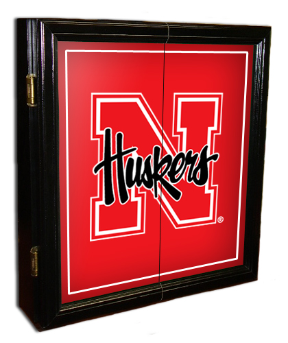 Nebraska Cornhuskers MVP Dart Board Cabinet