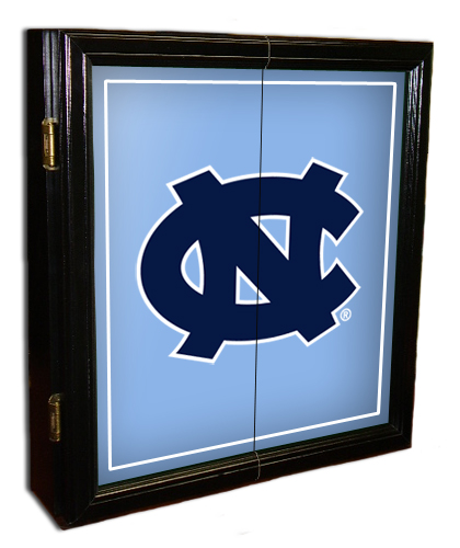 North Carolina Tar Heels MVP Dart Board Cabinet