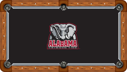 Alabama Crimson Tide Billiard Table Felt, Style 3