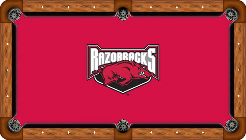 Arkansas Razorbacks Billiard Table Felt, Style 2