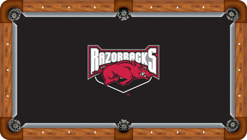 Arkansas Razorbacks Billiard Table Felt, Style 3