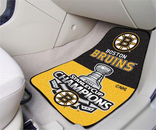Boston Bruins NHL Championship Car Mats