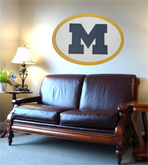 Michigan Wolverines 46-Inch Carved Wall Art