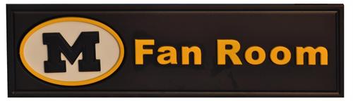 Michigan Wolverines Fan Room Sign