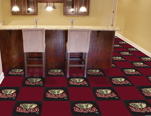 Alabama Crimson Tide 20 Piece Carpet Tile Set