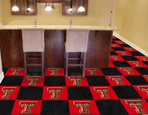 Texas Tech Red Raiders 20 Piece Carpet Tile Set