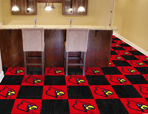 Louisville Cardinals 20 Piece Carpet Tile Set