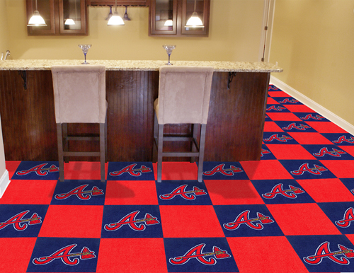 Atlanta Braves Carpet Tile Set