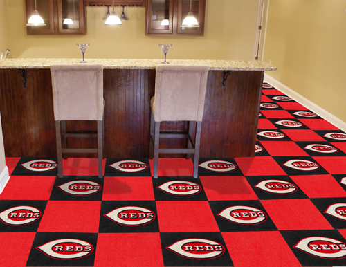 Cincinnati Reds Carpet Tile Set