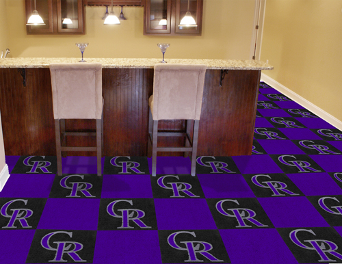 Colorado Rockies Carpet Tile Set