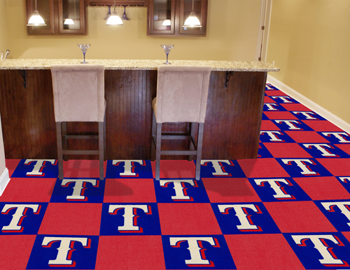Texas Rangers Carpet Tile Set