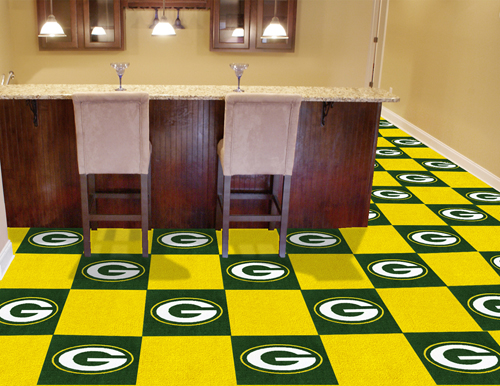 Green Bay Packers 20 Piece Carpet Tile Set