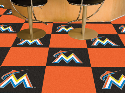 Miami Marlins Carpet Tiles