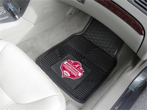 Alabama Crimson Tide BCS Champions Vinyl Car Mats