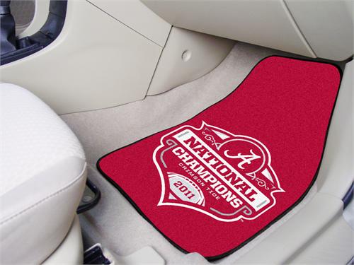 Alabama Crimson Tide BCS Champions Carpet Car Mats