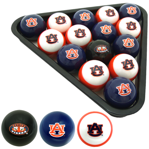 Auburn Tigers Billiard Balls