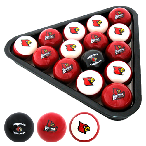 Louisville Cardinals Billiard Balls