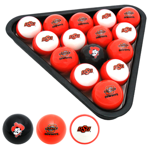 Oklahoma State Cowboys Billiard Balls