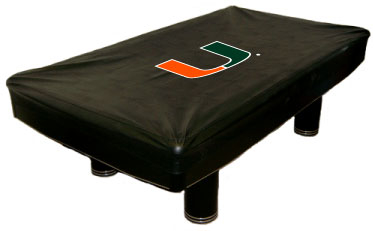 Miami Hurricanes Pool Table Cover