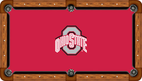 Ohio State Buckeyes Billiard Table Felt, Style 2