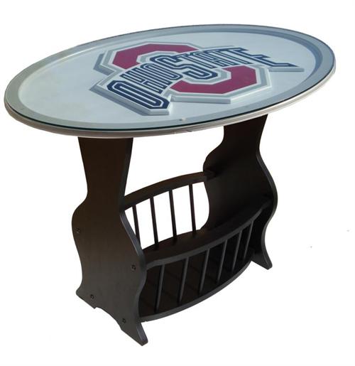 Ohio State Buckeyes Logo End Table