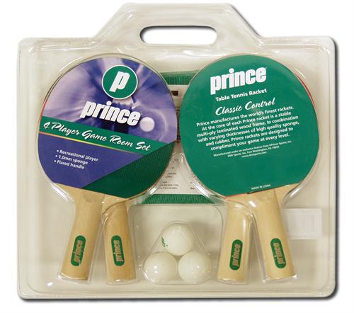Prince 4 Player Game Room Ping Pong Set