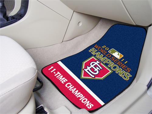 St. Louis Cardinals 2011 World Series Champions Carpet Car Mats