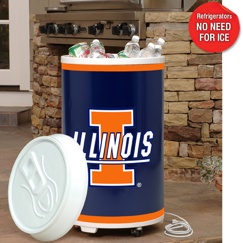 Illinois Fighting Illini Coola Can Sports Refrigerator