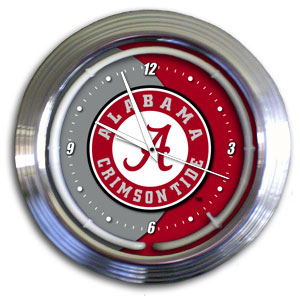 Alabama Crimson Tide 14 Inch Neon Clock
