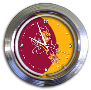 Arizona State Sun Devils 14 Inch Neon Clock