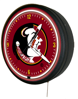 Florida State Seminoles 20 Inch Jumbo Neon Clock