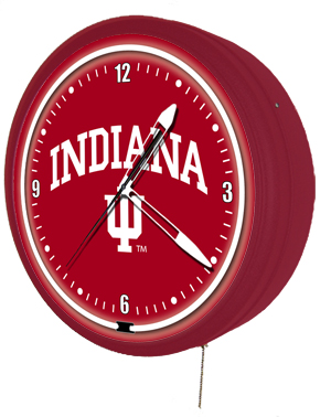 Indiana Hoosiers 20 Inch Jumbo Neon Clock